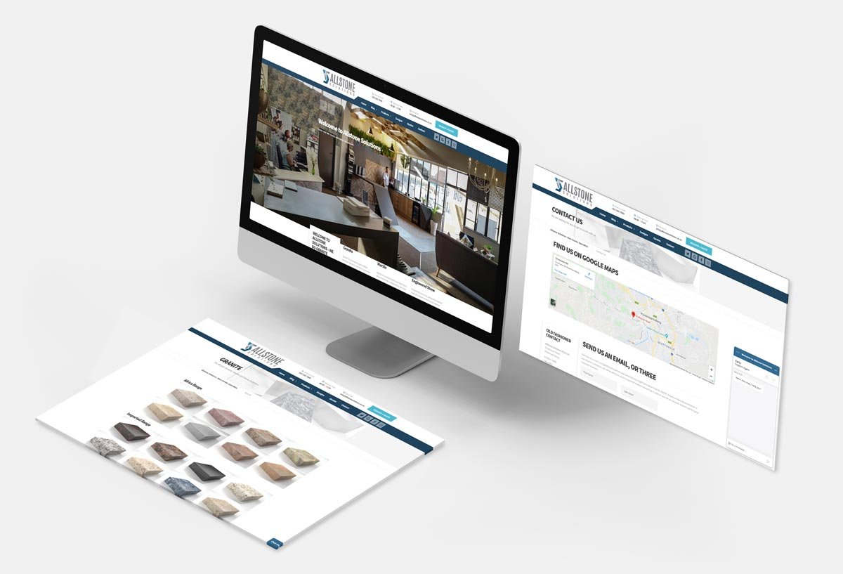 Allstone-Solutions Granite Website Design Isometric Screens