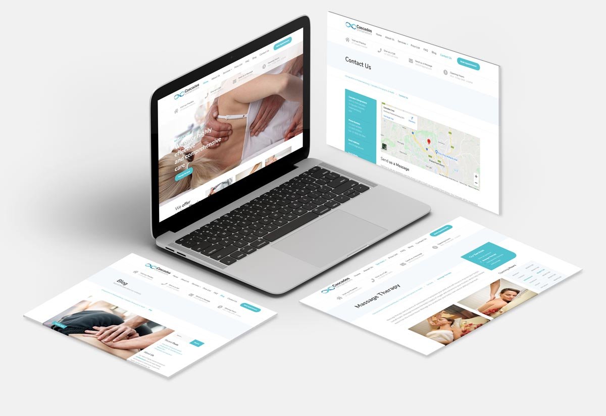 Web-Design-Isocmetric-Screens. Chiropractic-Clinic Website-Design