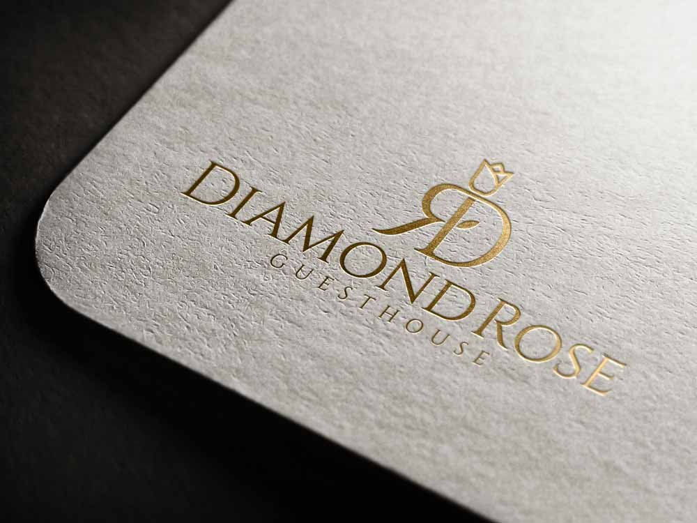 Gold Logo on White paper