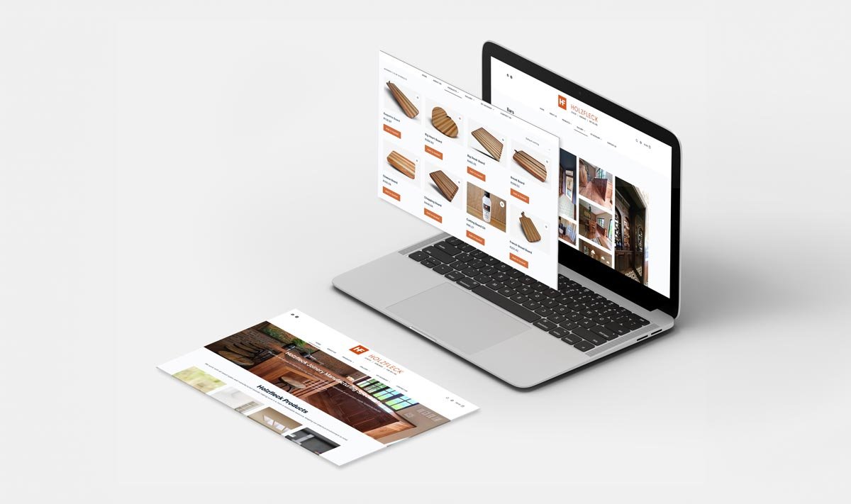 Joinery-Company Website Design. Isometric-Computer-Screen