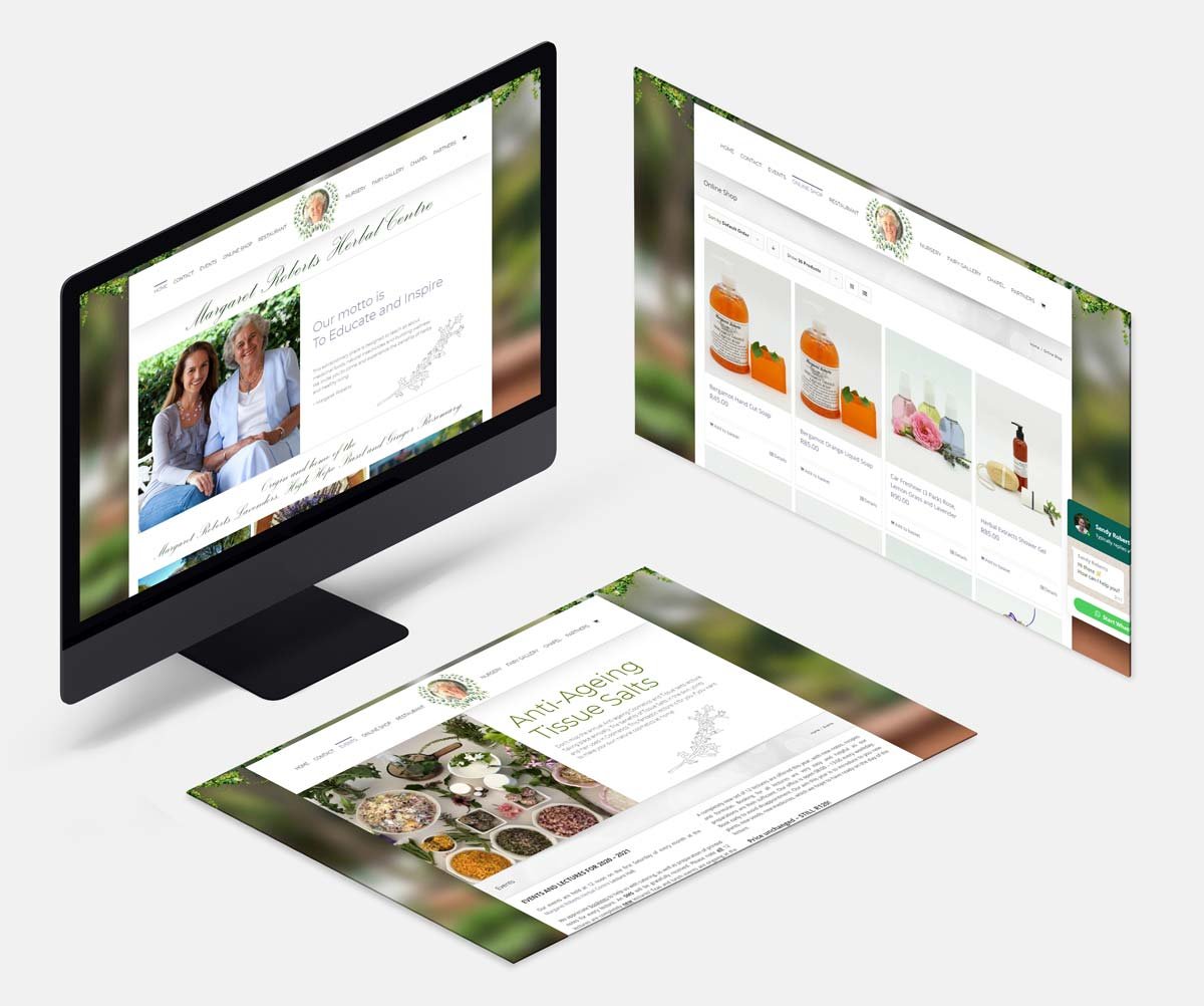 Herbal-and-Wellness-Website-Design. Isometric-Screen Mock-up-Margaret-Roberts